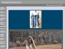 Tablet Screenshot of montanadreamwear.com